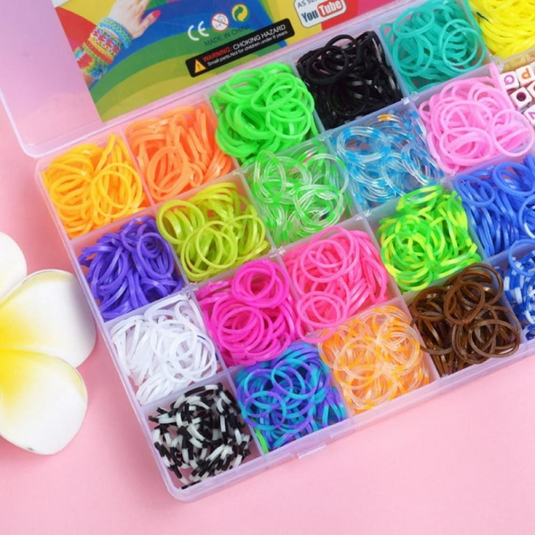 Colorful Loom Bands Set , Premium Rubber Bands for Bracelet Making Kit DIY  Band Bracelet Mega Refill Kit Girls Gift to Improve Imagination – BigaMart