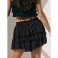 thumbnail image 2 of EMMIOL Women's High Waisted Ruffle Hem Flowy Skorts 2026 Summer Casual Mini Skort Shorts, 2 of 7