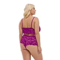 thumbnail image 3 of MINTREUS Lingerie for Women Lace Pajamas Lingerie Set High Waist Sleepwear Bra and Panty 2 Piece Nightwear S-2XL, 3 of 5
