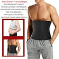 thumbnail image 2 of Mens Abdomen Reducer Sauna Body Shaper Fitness Sweat Trimmer Belt Waist Trainer Belly Slimming Shapewear Waist Trainer Corset, 2 of 6