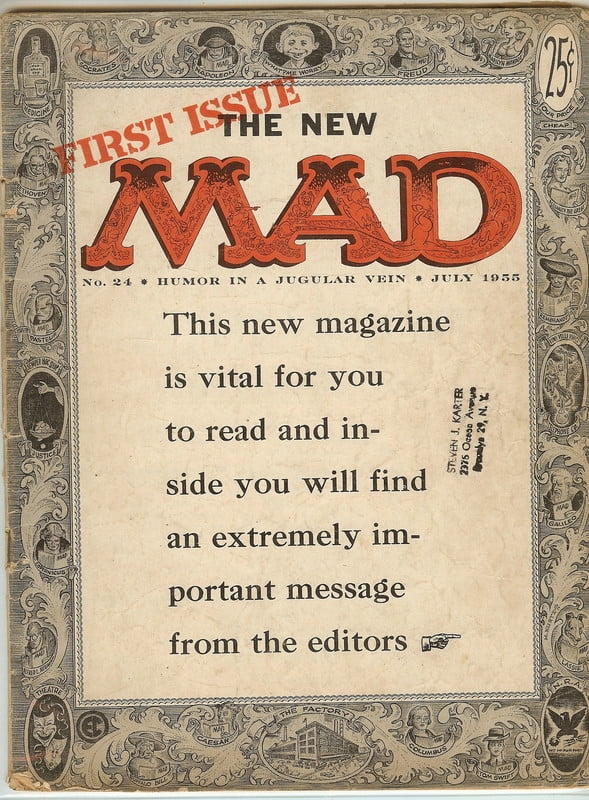 MAD Magazine #24 July 1955 First Magazine Size