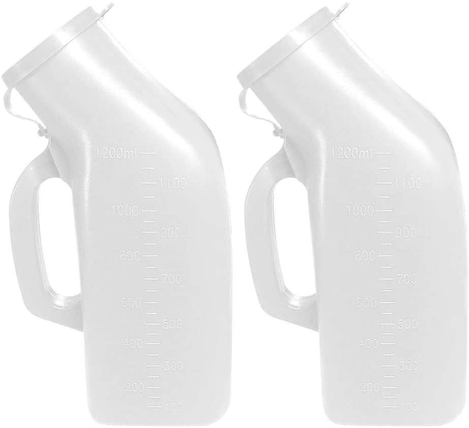 Urinals for Men,Thick Firm Portable Urinal, Urine Collection for Hospital, Incontinence, Elderly