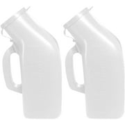 Urinals for Men,Thick Firm Portable Urinal, Urine Collection for Hospital, Incontinence, Elderly, Travel Bottle and Emergency 2 Packs-1200ml