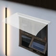 thumbnail image 6 of Dwellnix Outdoor Window Awning Canopy, Curved Clear Design with Rain & Sun Protection, Weatherproof PC Material for Doorways, Patios, and Corridors, 6 of 11