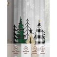 thumbnail image 6 of Christmas Tree Sheer Curtains 72 Inch Length 2 Panels Set for Living Room/Bedroom, Merry Christmas Grey Xmas Tree Winter Snowflake Curtain Drapes Rod Pocket Curtains Window Treatment 52''x72''x2, 6 of 7