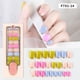 thumbnail image 3 of Uñas postizas reutilizables de ballet en set de 24 piezas con gelatina adhesiva y herramientas para manicura, modelo F781-5 – Ideal para arte en uñas DIY o negocio de manicura., 3 of 7