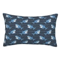 thumbnail image 1 of Fotbe Funny Sharks Funda de Almohada Decorativa Estilo Occidental, Lujo en Algodón, Fundas para Almohadas King, Cojín Estampado para Decoración del Hogar-14"x20", 1 of 6