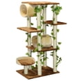 thumbnail image 2 of GO PET CLUB 1-Level 58" Cat Tree with Removable Tunnel, Beige and Brown, 2 of 4