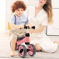 thumbnail image 2 of Infans Baby Balance Bike Toddler Riding Toys  w/ 4 Wheels Pink, 2 of 7