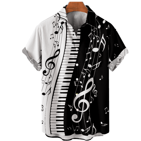 

MLFU Men s Women s Musical Graphic Tops Shirt Novelty Breathable Clothing Apparel for Men Women