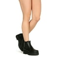 thumbnail image 6 of Women's Round Toe Flatform Lugged Elastic Side Bootie 20594, 6 of 6
