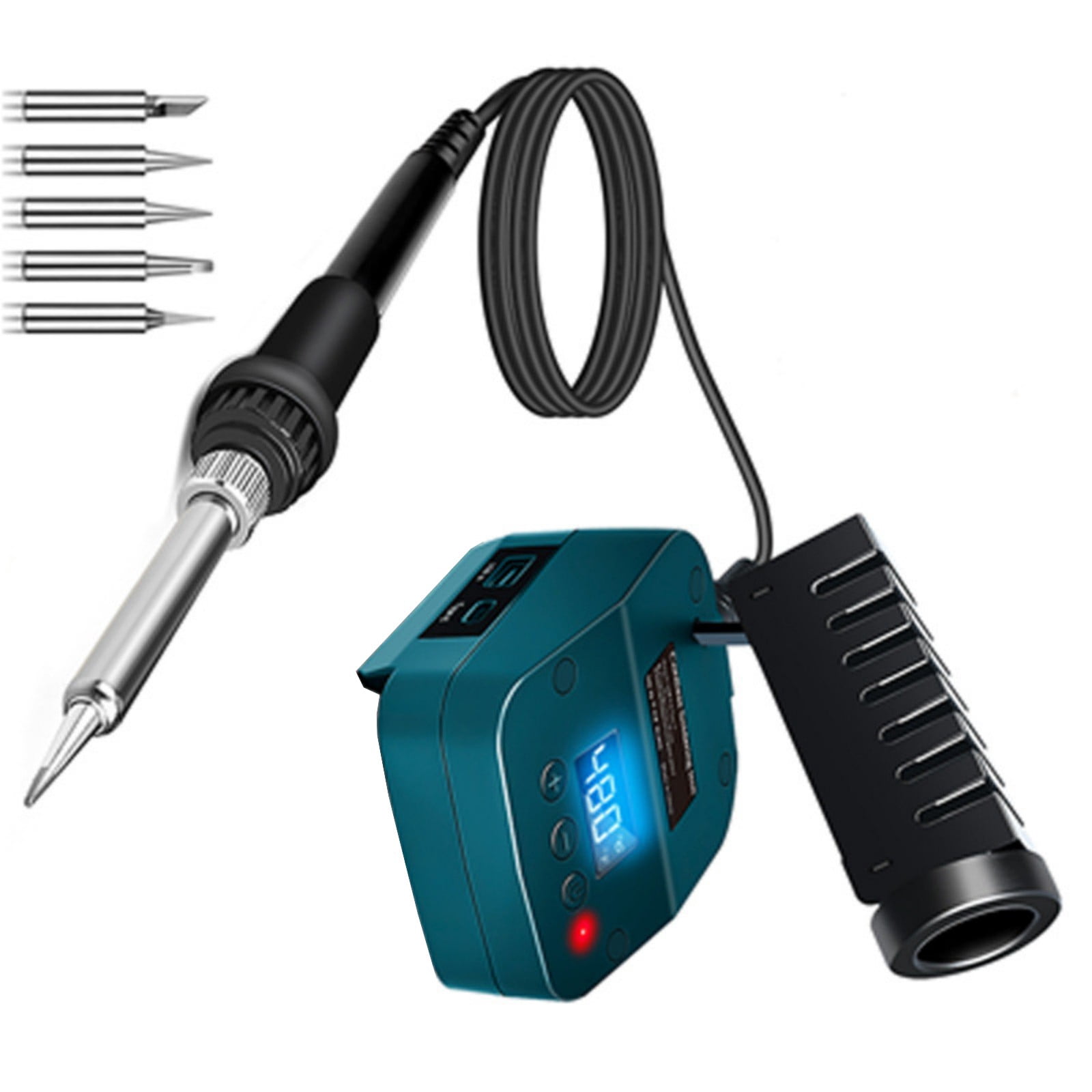 High Power 60W Cordless Soldering Iron Portable Design LED Indicators ABS Metal Construction Fit for Welding Electronics