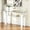 White, variant on Rectangle Glass Console Table, 47.2" 2-Tier Modern Narrow Table with Storage Shelf for Hallway, Entryway, Living Room
