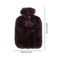thumbnail image 2 of Funda Felpa para Botella Caliente Calentador Manos Invierno () Púrpura, 2 of 2