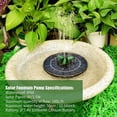 thumbnail image 3 of 3.5W Solar Fountain Pump With 360Rotatable Nozzle Solar-power Fountain With Battery Free Standing Water Pump Auto-Shut off Circle Fountain for Bird Ba_Perfect Gift, 3 of 5