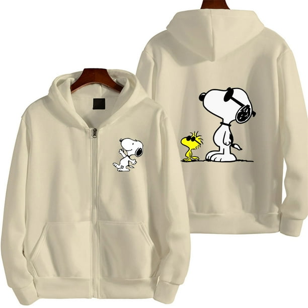 Snoopy Sudadera Cuidado Con El Perro Hombre Extraño Mundo Sudadera