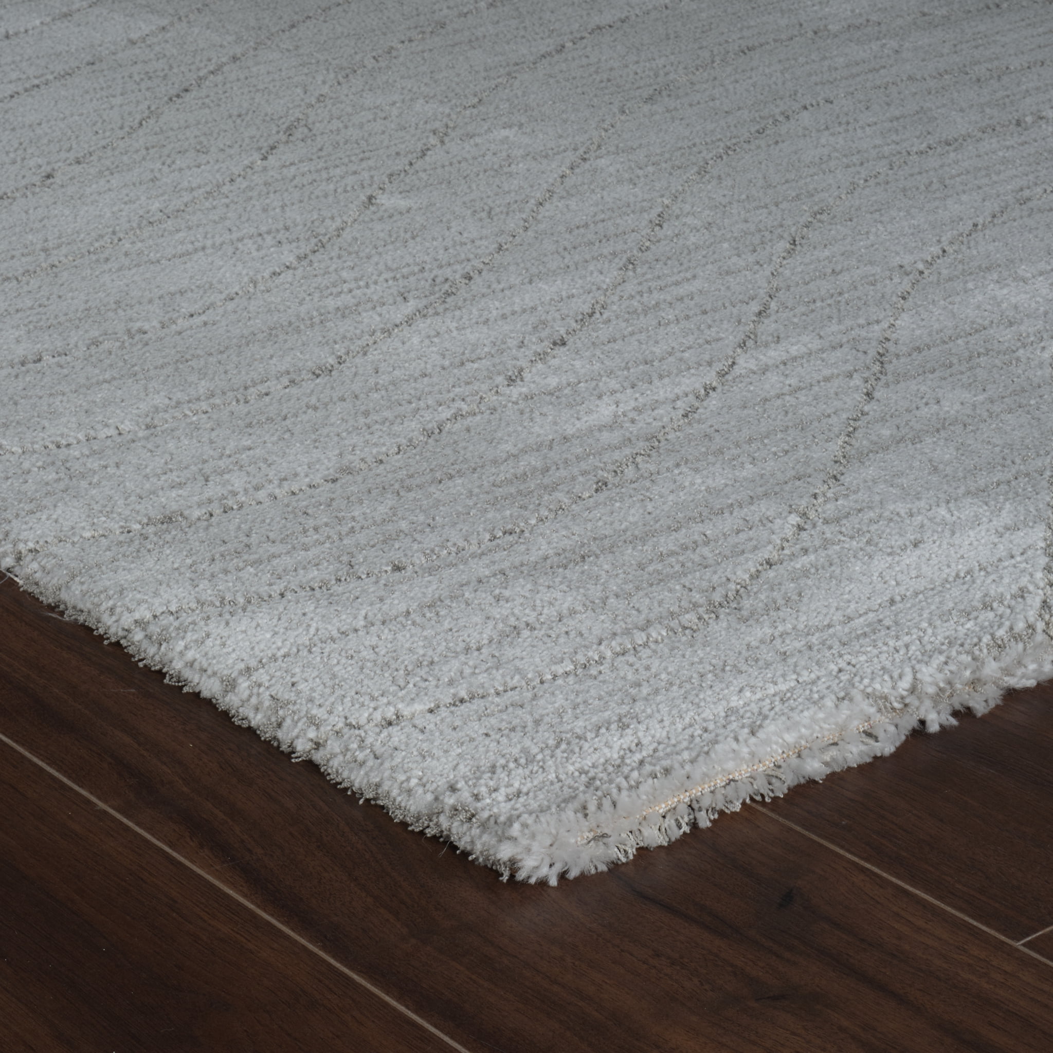 Tapis d'interieur abstrait Rug Branch Casa, gris, moderne - Salon, chambre, salle a manger et cuisine<br>