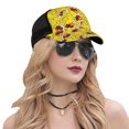thumbnail image 5 of Lsque Duck with Star Sunglasses Printed Trucker Hat - Baseball Cap for Men Women - Breathable Mesh Side, Adjustable Fit - for Casual Wear, 5 of 7