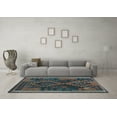 thumbnail image 3 of Ahgly Company Indoor Rectangle Oriental Light Blue Traditional Area Rugs, 3' x 5', 3 of 4