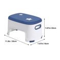 thumbnail image 2 of SHOWERORO Compact Potty Stool Plastic Bathroom Footstool 1Pack, 2 of 8