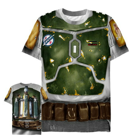 Star Wars Men's Bounty Hunter Boba Fett Costume All-Over Print T-Shirt