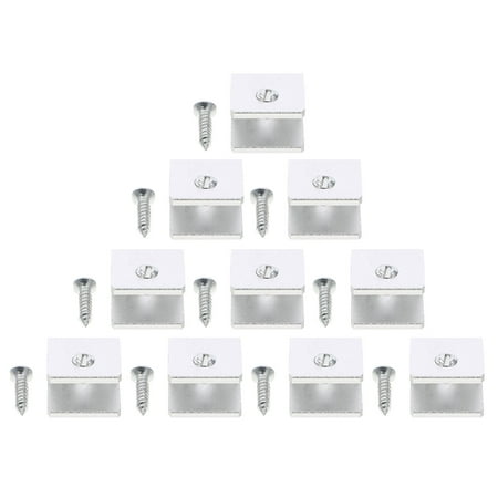 

10pcs Floating Glass Shelf Bracket Connector Furniture Shelf Connect Holder