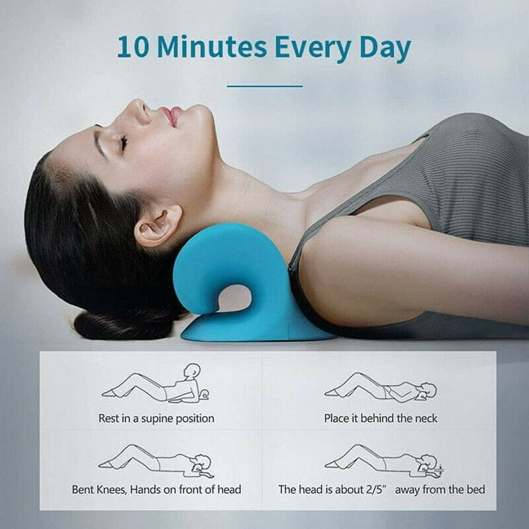 Neck Traction Pillow Cloud Shape Stretcher Cervical Support Pain Relief  Massage