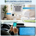 thumbnail image 4 of 18000 BTU Window Air Conditioner with Heat, Window AC Unit with WIFI Smart Controls, Remote, Dehumidifier, Fan, Reusable Filter, Work with Alexa & Google Assistant, Cools Up to 1000 Sq. Ft, 4 of 9