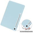 thumbnail image 4 of Case for Samsung Galaxy Tab S10 FE Plus 13.1" 2025, Folding Folio Ultra-Thin Smart PU Leather Tri-Fold Stand Stand Case Cover with Stylus Holder for Samsung Galaxy Tab S10 FE Plus 13.1" 2025, Blue, 4 of 7