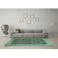 thumbnail image 3 of Ahgly Company Indoor Rectangle Persian Light Blue Traditional Area Rugs, 2' x 3', 3 of 4