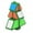 Green, variant on Magic Cube 1X2X3 Christmas Tree Cube Puzzle Ultra-Smooth Magic Puzzle Xmas Gifts