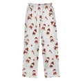 thumbnail image 2 of joogoo Snowman Candy Cane Pajama Pants Pj Bottoms Sleepwear Lounge L, 2 of 9