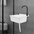 thumbnail image 3 of Heavy-Duty Utility Sink, 20.08x17.52x9.45in, Impact-Resistant PP & Alloy Faucet, Versatile for Commercial Kitchens/Art Studios/Greenhouses, 3 of 20