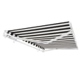 thumbnail image 6 of Awntech 16 Ft Maui Manual Heavy Duty Patio Retractable Awning (192in x 9.25in x 120in), Black/White Stripe, 6 of 9