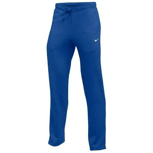 Nike Mens Club Swoosh Fleece Open Hem Sweatpants (X-Large, Royal) -  