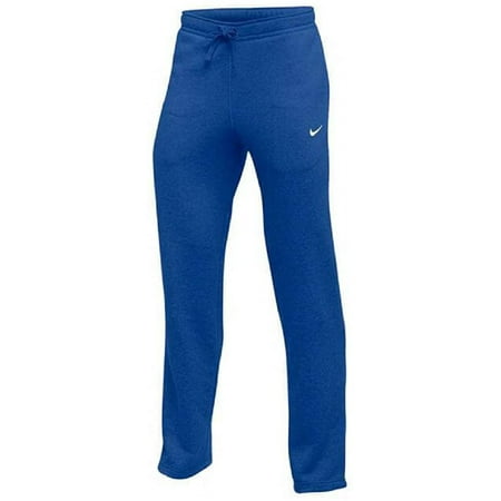 Nike Mens Club Swoosh Fleece Open Hem Sweatpants (X-Large, Royal)