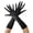 black black nails, variant on 1 Pair Stretchy Fabric Horror Gloves Eerie Long Mittens With Sharpened Paw Great For Themed Parties