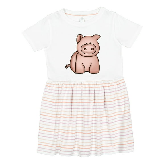 Inktastic Cute Little Pig Girls Toddler Dress