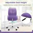 thumbnail image 4 of XiHuaZhaoChen Desk Chair, Children Armless Study Chair with Adjustable Height, Ergonomic Office Chair with Wheels, Rolling Swivel Mesh Task Desk Chair for Girls Boys Teens, Purple, 4 of 11