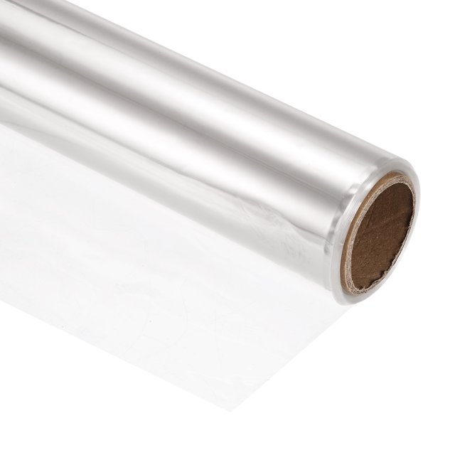 Uxcell Papier Cellophane 98 Pieds x 31 Po, 2,2 Mil d'Épaisseur, Transparent, 1 Rouleau