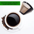 thumbnail image 4 of Reemplazo de cesta de filtros de café de cono reutilizable #4 para cafeteras Cuisinart (2 filtros reutilizables), 4 of 9