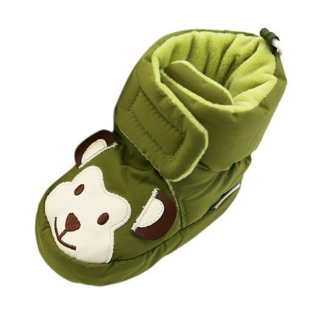 

Toddler Baby Girls Boys Boot Baby Shoes Toddler Boots Soft Bottom Toddler Shoes Plus Velvet Thick Non Slip Large Cotton Shoes