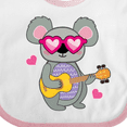 thumbnail image 4 of Inktastic Koala Cute Girls Guitar Girls Baby Bib, 4 of 4