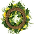 thumbnail image 2 of 18" Round Artificial Wreath Floral Wreath for Living Room Decor, 2 of 9