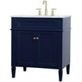 thumbnail image 4 of 30 inch single bathroom vanity in blue, 4 of 16