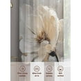 thumbnail image 6 of Magnolia Flower Sheer Curtains 84 Inches Long 2 Panels Flowers Oil Painting Light Filtering Semi Sheer Window Curtains Drapes for Bedroom Living Room 52"x84", 6 of 7