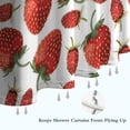 thumbnail image 6 of Strawberry Plants Fruit White Pattern Shower Curtain 84"x72" ,Bathroom Decorative Shower Curtains Set with 12 Hooks,Modern Waterproof Washable Shower Curtain, 6 of 6