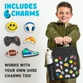 thumbnail image 6 of Fit + Fresh Charm Insulated Lunch Bag For Kids, Boys+Girls With Shoe Charm Slots, Black, 6 of 6