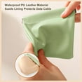 thumbnail image 6 of Mini Cosmetic Bag, Portable Waterproof Small Makeup Bag, No Zipper Self-Closing Small Makeup Pouch for Women, Mini Makeup Bag Travel Storage for Cosmetics Headphones Jewelry, 1 Pcs, 4.72x4.33", 6 of 8