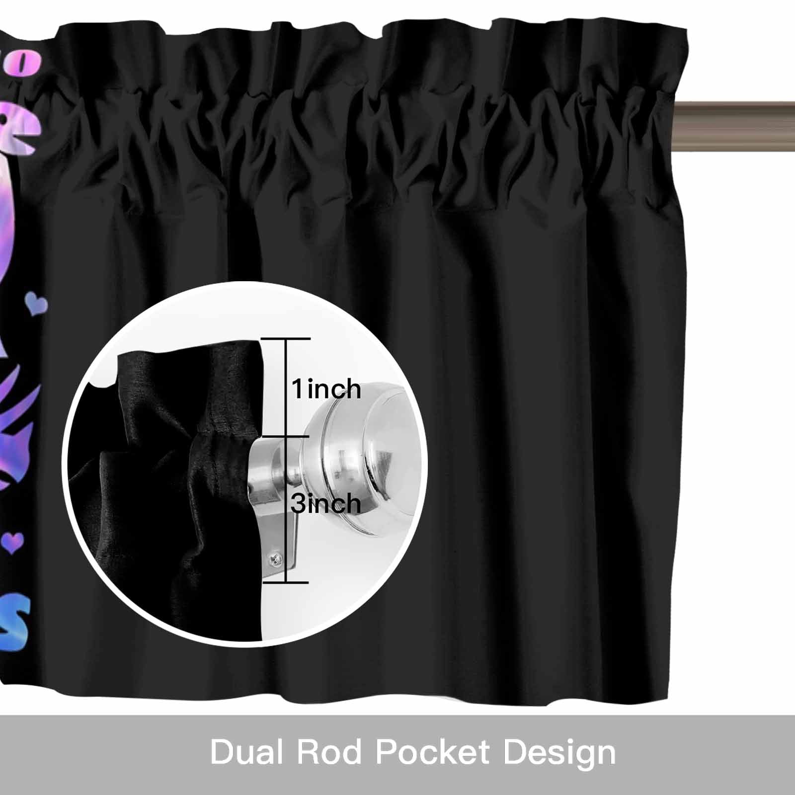 Cartoon Purple Dinosaurs Valance Curtain for Windows Just A Boy Who Loves Dinosaurs Rod Pocket Curtain Valances Short Window Treatments Panels for Kitchen Bathroom Laundry Room Basement 60 x 18 Inch